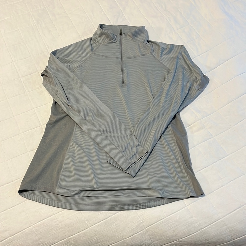 Columbia Gray Quarter Zip jacket- Large
